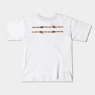 Rusty Barbed Wire Kids T-Shirt